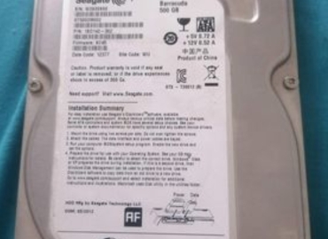 500 Gig Seagate Hard Drive