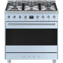 Smeg 90cm Pastel Blue Gas/Electric Stove – C9MAAZSSA9