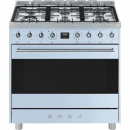 Smeg 90cm Silver Stainless Steel 6 Burner Gas Hob/Electric Stove – C9MAXSSA9